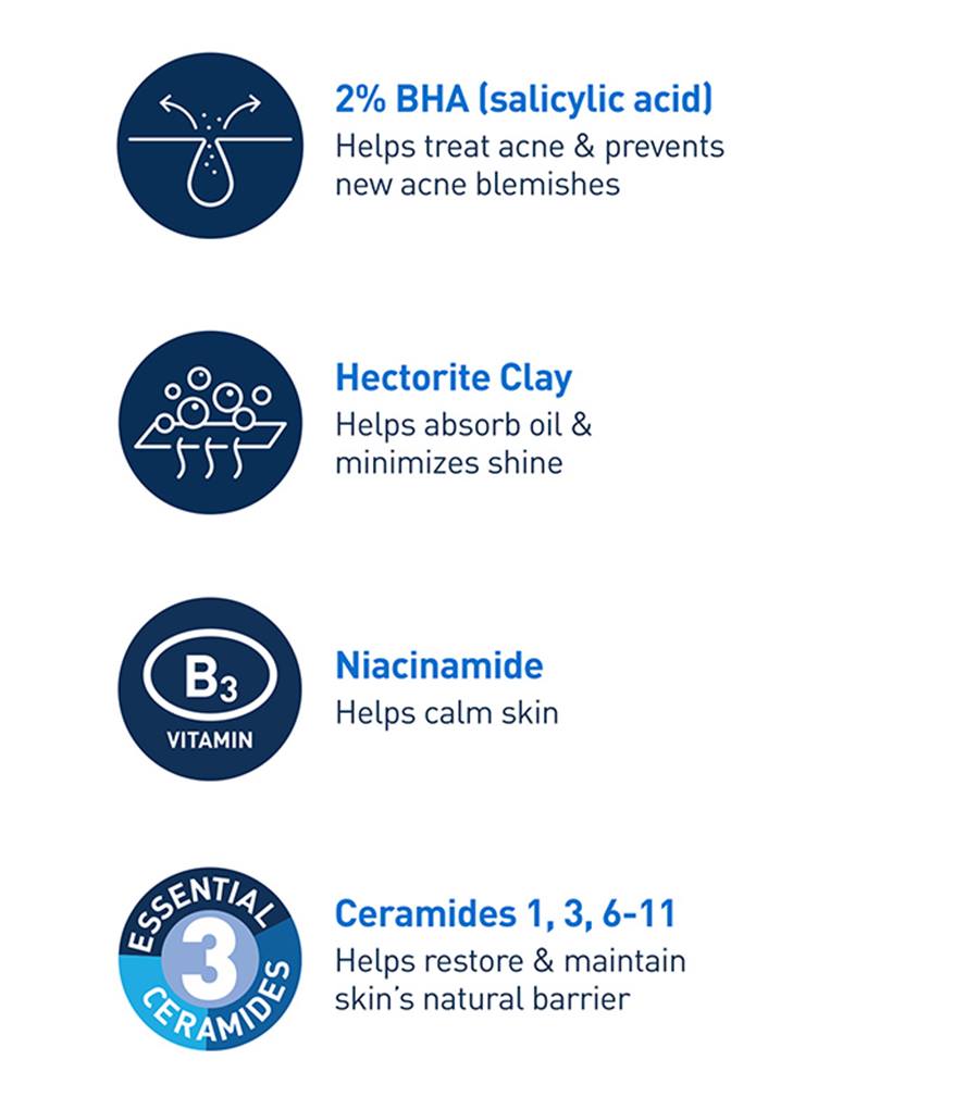 CeraVe Acne Control Cleanser 237ml – 2% Salicylic Acid Face Wash (USA)